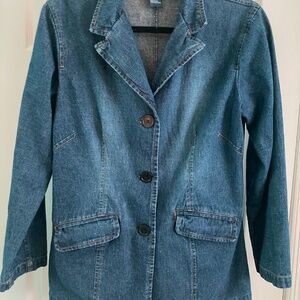 Denim jacket blazer size Large